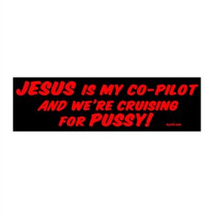 JESUS IS MY CO-PILOT Bumper Sticker