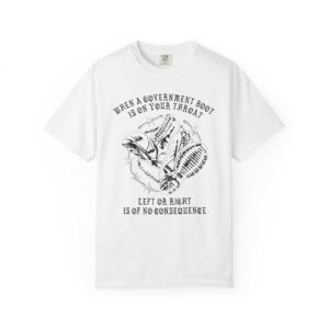 GOVERNMENT BOOTS WHITE TSHIRT